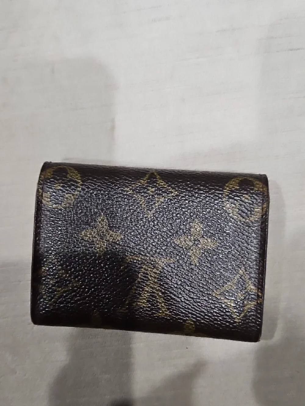 Louis Vuitton Monogram Snap Coin Holder in Brown and Tan